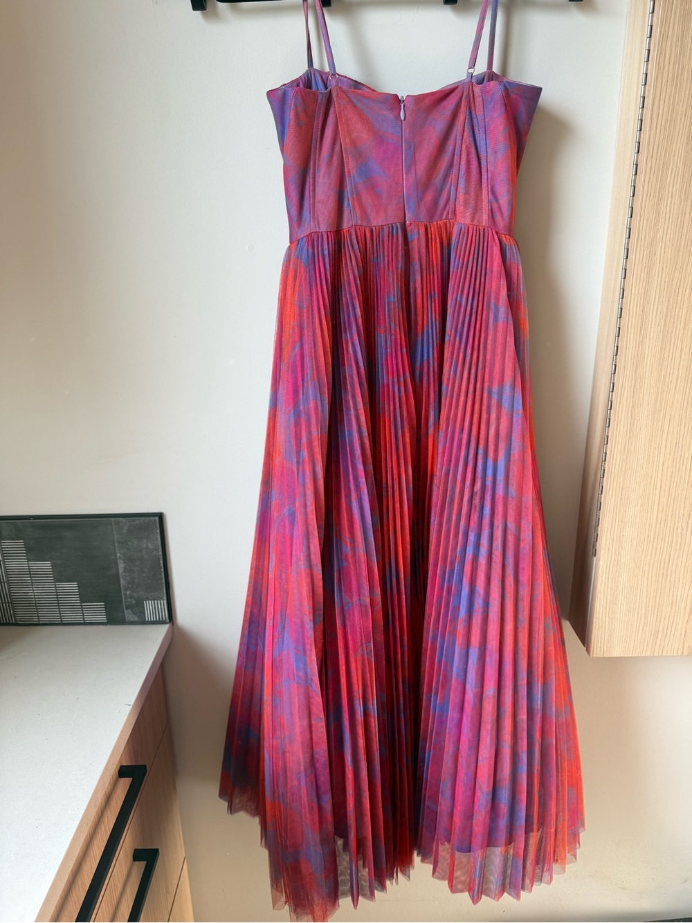 New - Hutch Amara Bustier Pleated Fit & Flare Midi Dress - Size 4 - Picture 4 of 4